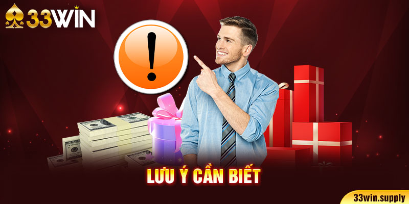 Lưu ý cần biết