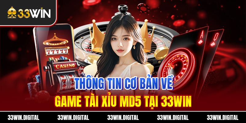 Thông tin cơ bản về game tài xỉu MD5 tại 33win